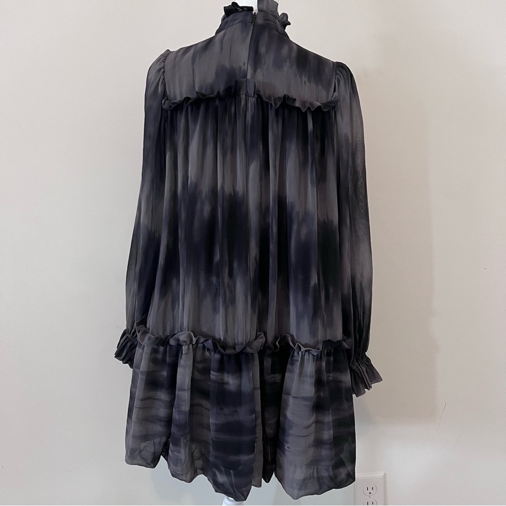 TOCCIN X RTR Retro Babydoll Tie-Dye Bubble Hem Ruffle Boho Dress |Size XS/S| - Picture 6 of 9
